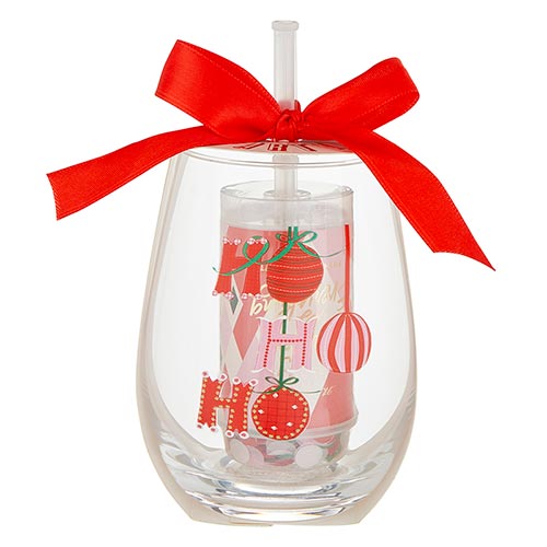 Hohoho Wine Glass & Popper Kit