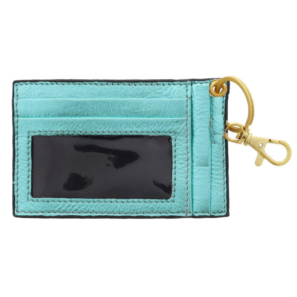 Glimmer ID Card Holder - Metallic Teal | Stylish & Convenient