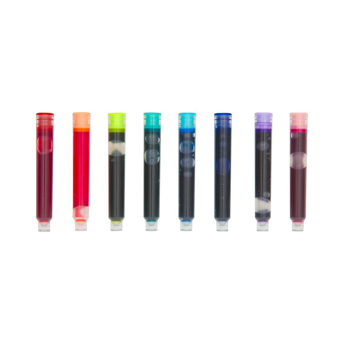 Color Write Fountain Pens + Ink Refills