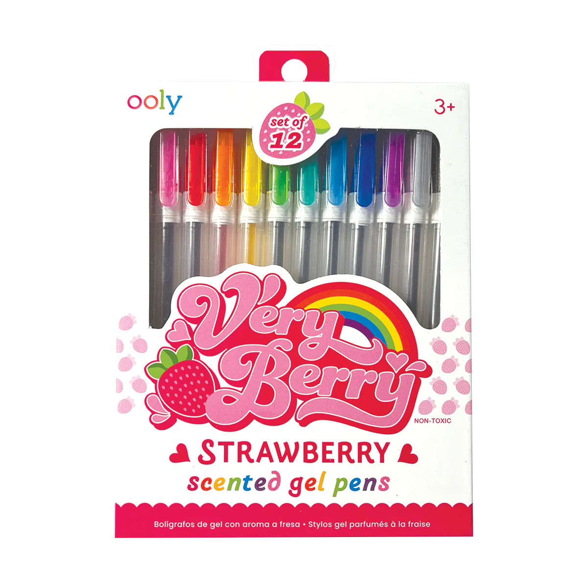 Very Berry Strawberry Scented Gel Pens boxed set of 12 by OOLY.