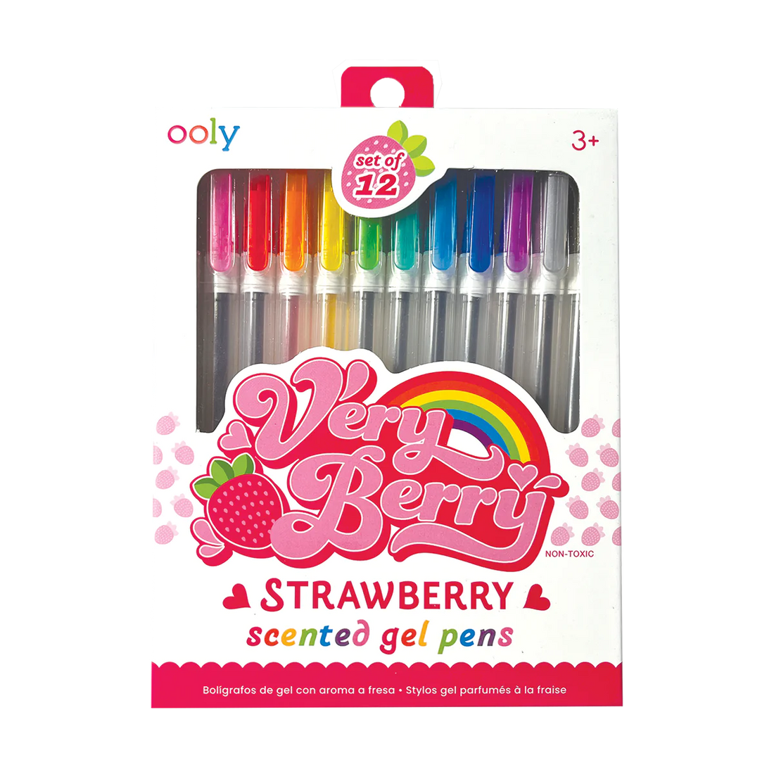 Very Berry Strawberry Scented Gel Pens boxed set of 12 by OOLY.