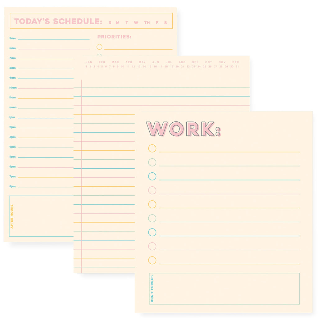 Colorful Lines Notepads Set of 3