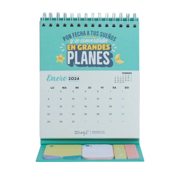 Vengo a Darlo Todo Calendario de Sobremesa Mensual (Month Desk Calendar)