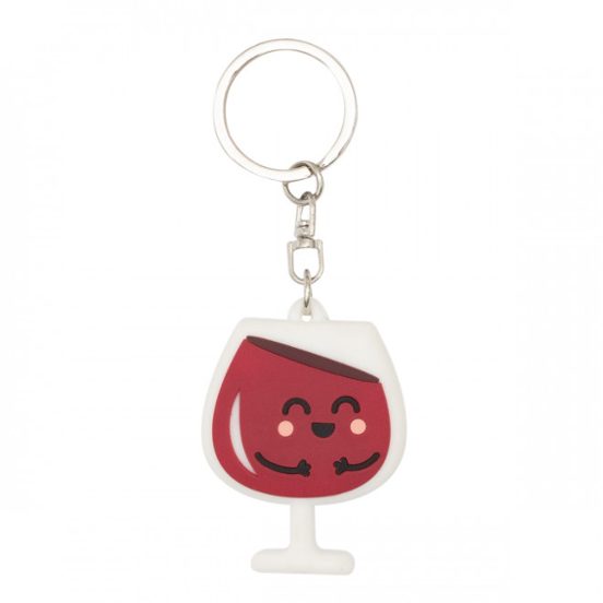 Cheese And Wine Keychains Set of 2