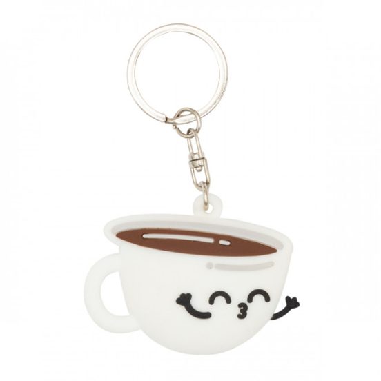 Coffee & Croissant Keychain Set