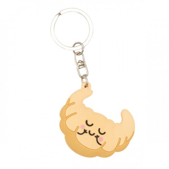 Coffee & Croissant Keychain Set