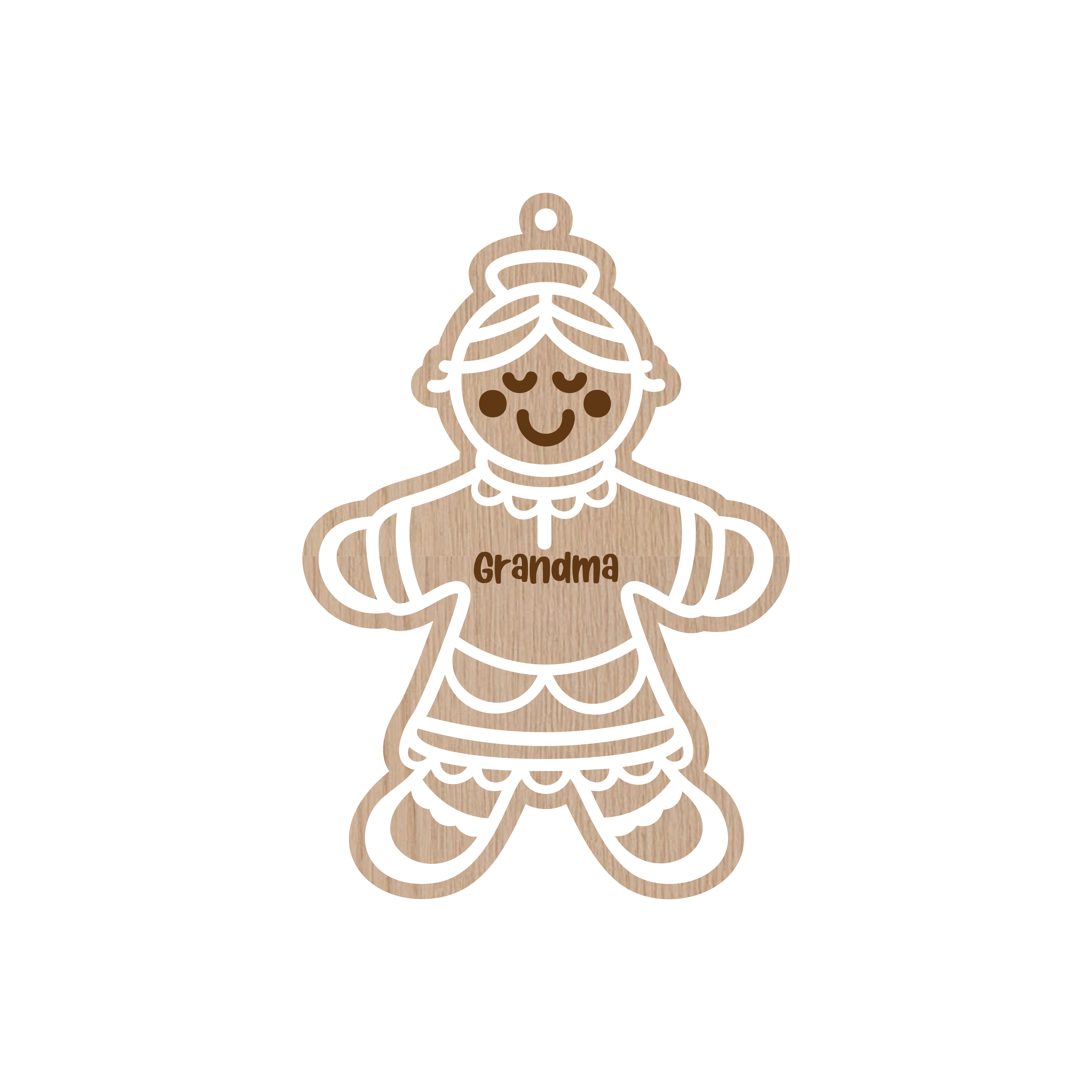 Personalized Gingerbread Christmas Ornaments