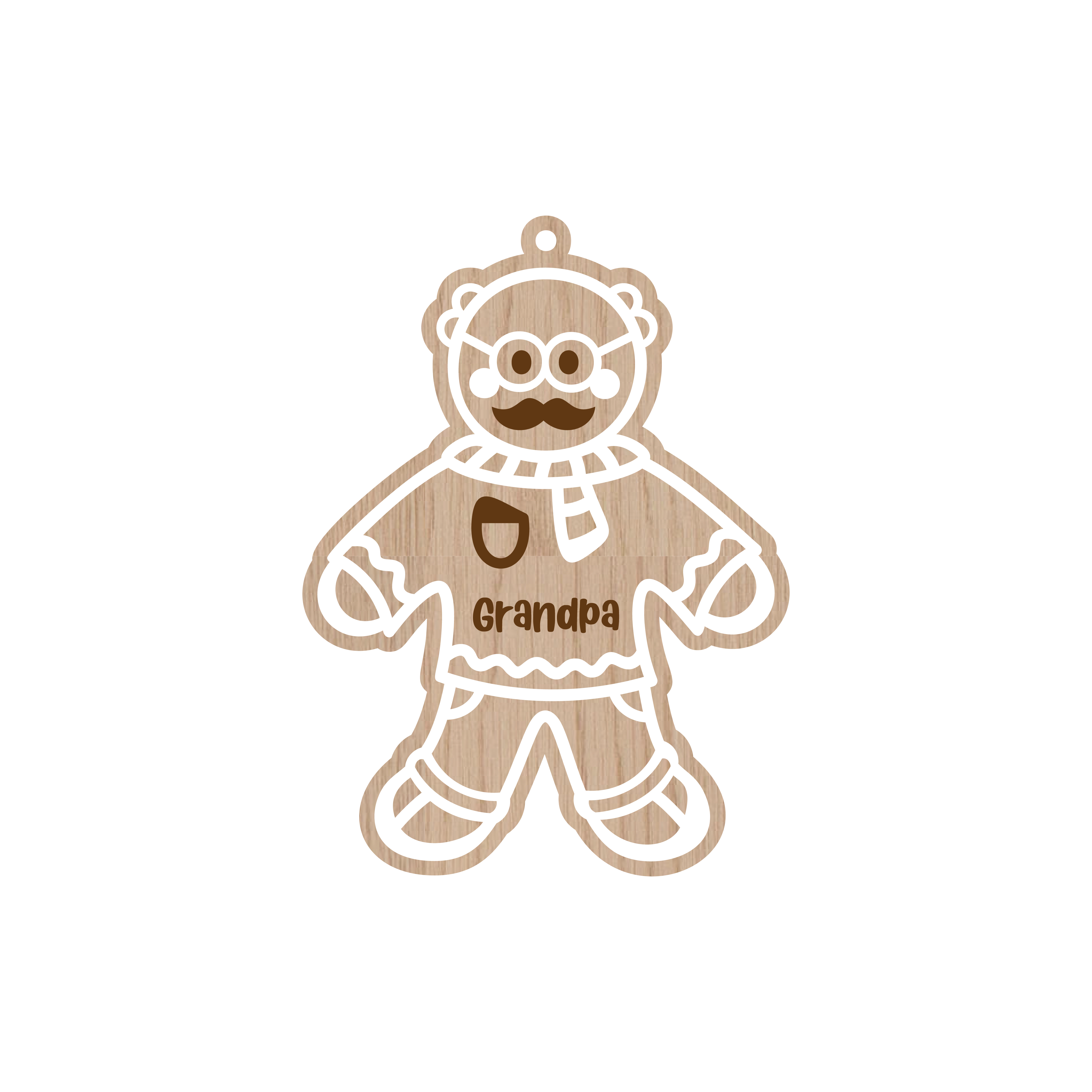 Personalized Gingerbread Christmas Ornaments