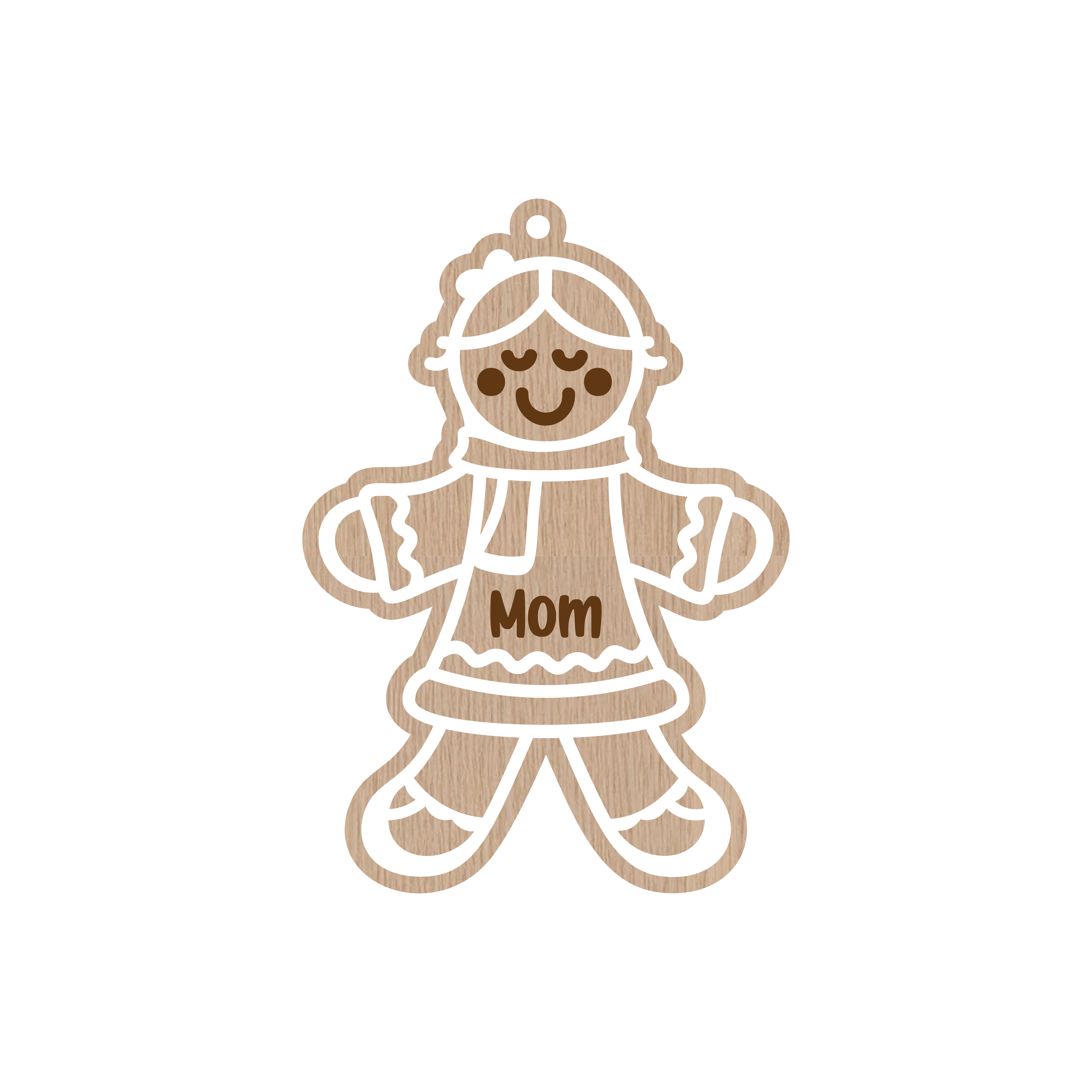 Personalized Gingerbread Christmas Ornaments