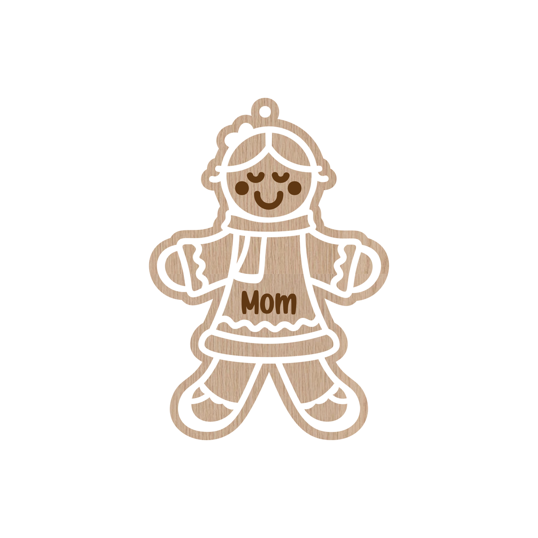 Personalized Gingerbread Christmas Ornaments