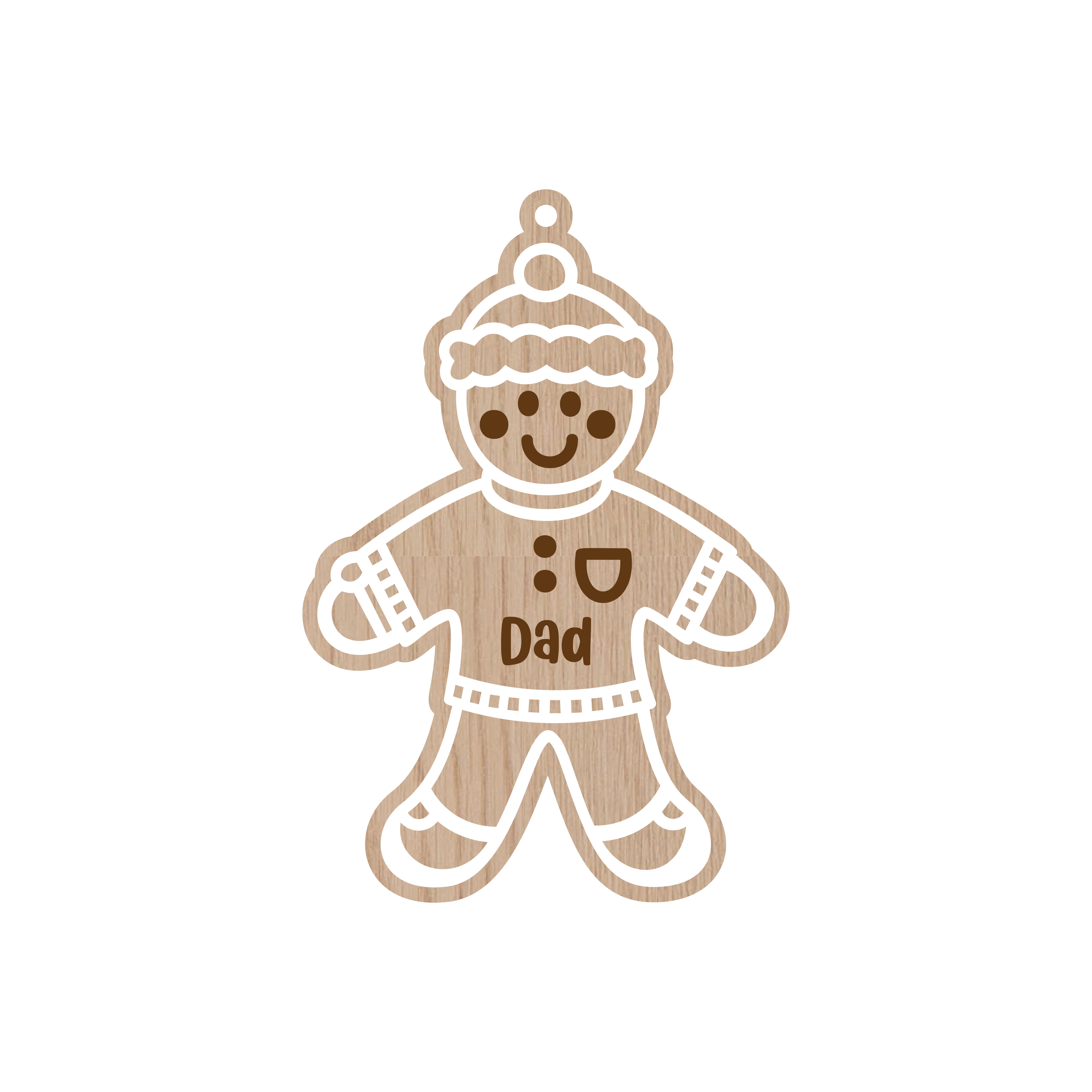 Personalized Gingerbread Christmas Ornaments