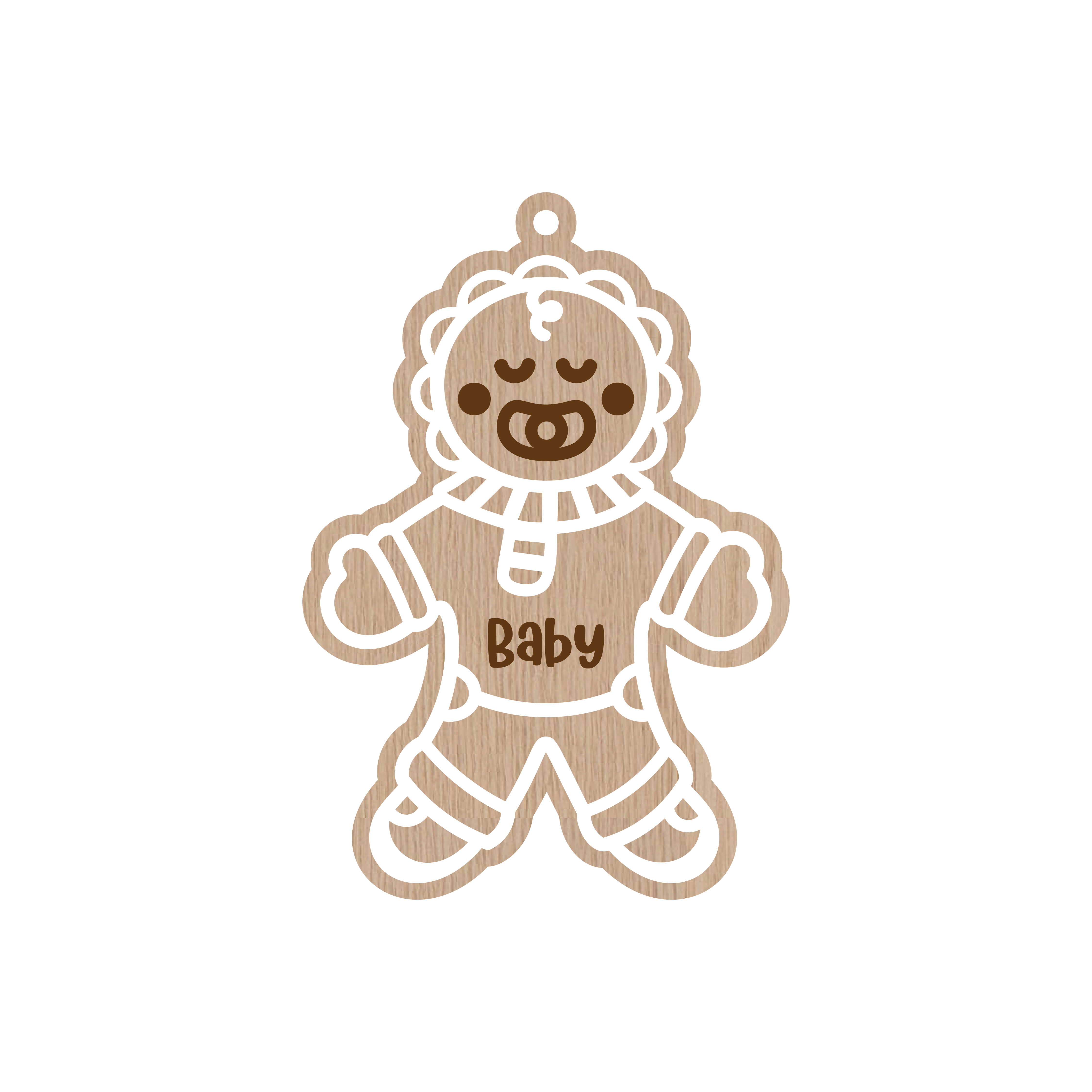 Personalized Gingerbread Christmas Ornaments