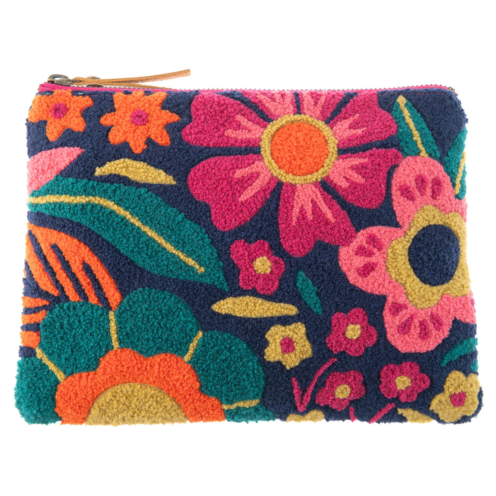 Flowers Embroidered Carry All