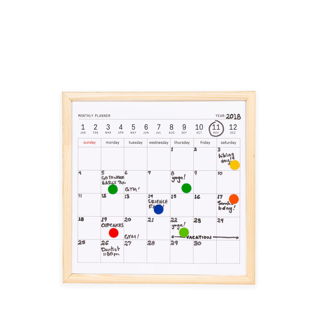 Mini Whiteboard Calendar