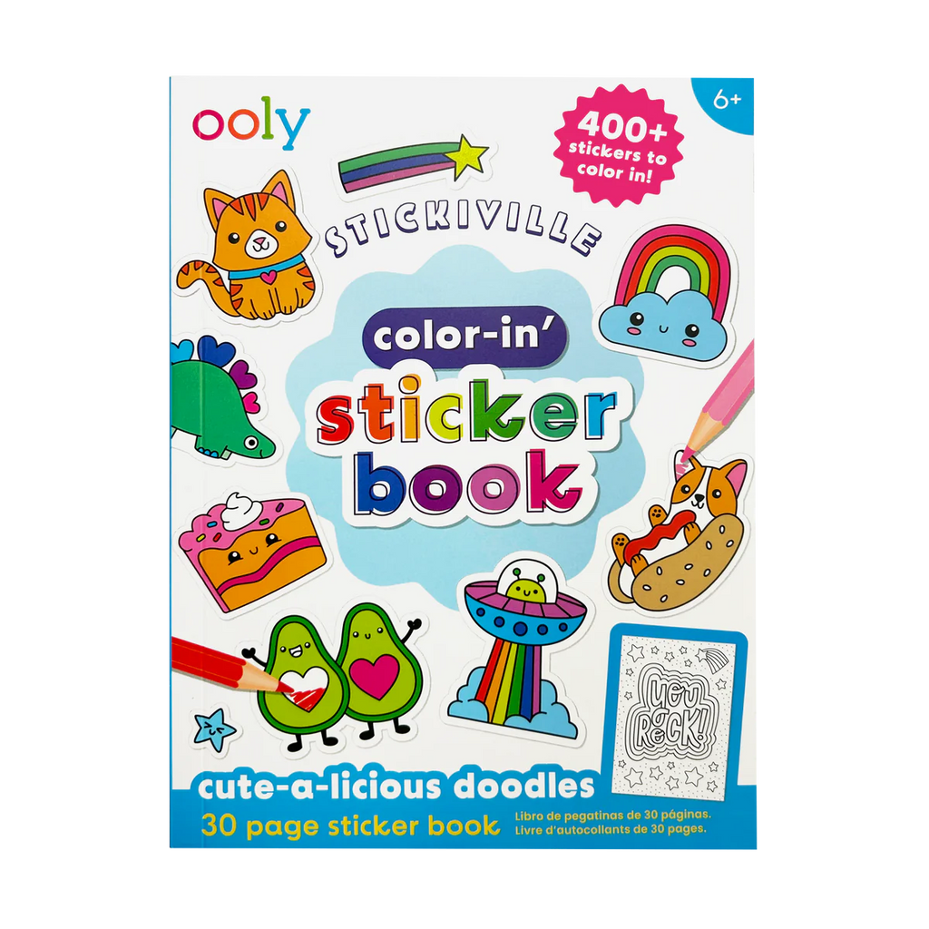 Sticker Coloring Book