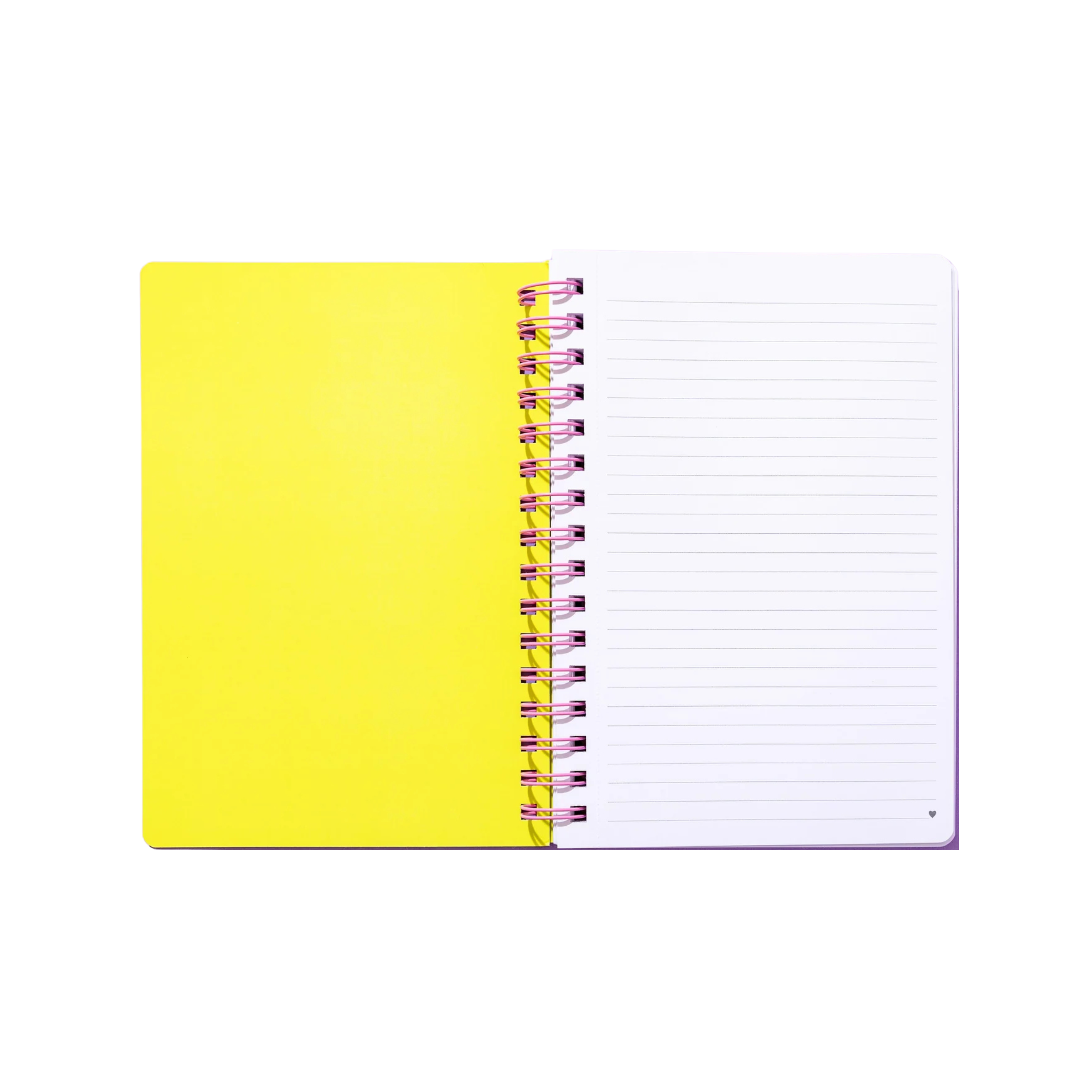 Colorful floral spiral notebook with motivational quote in lavender text – Funky Confetti