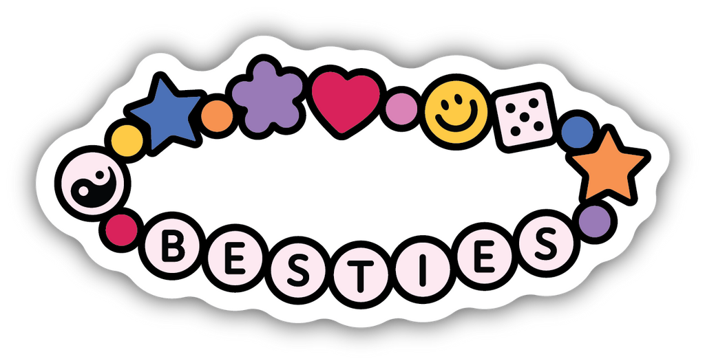 Besties Friendship Bracelet Sticker