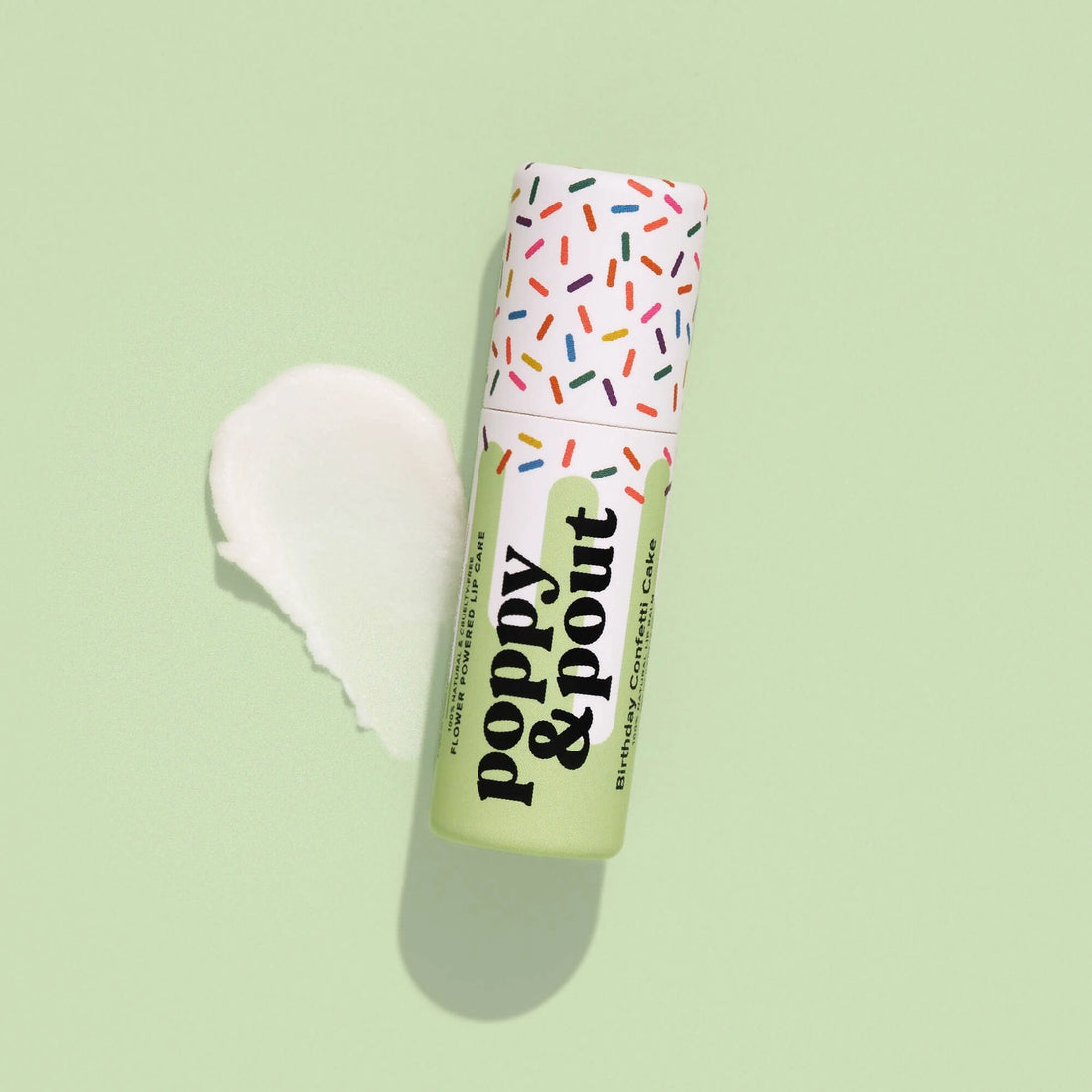 Birthday Confetti Cake Lip Balm with vanilla raspberry scent – 5 colorful sprinkle tubes – Funky Confetti