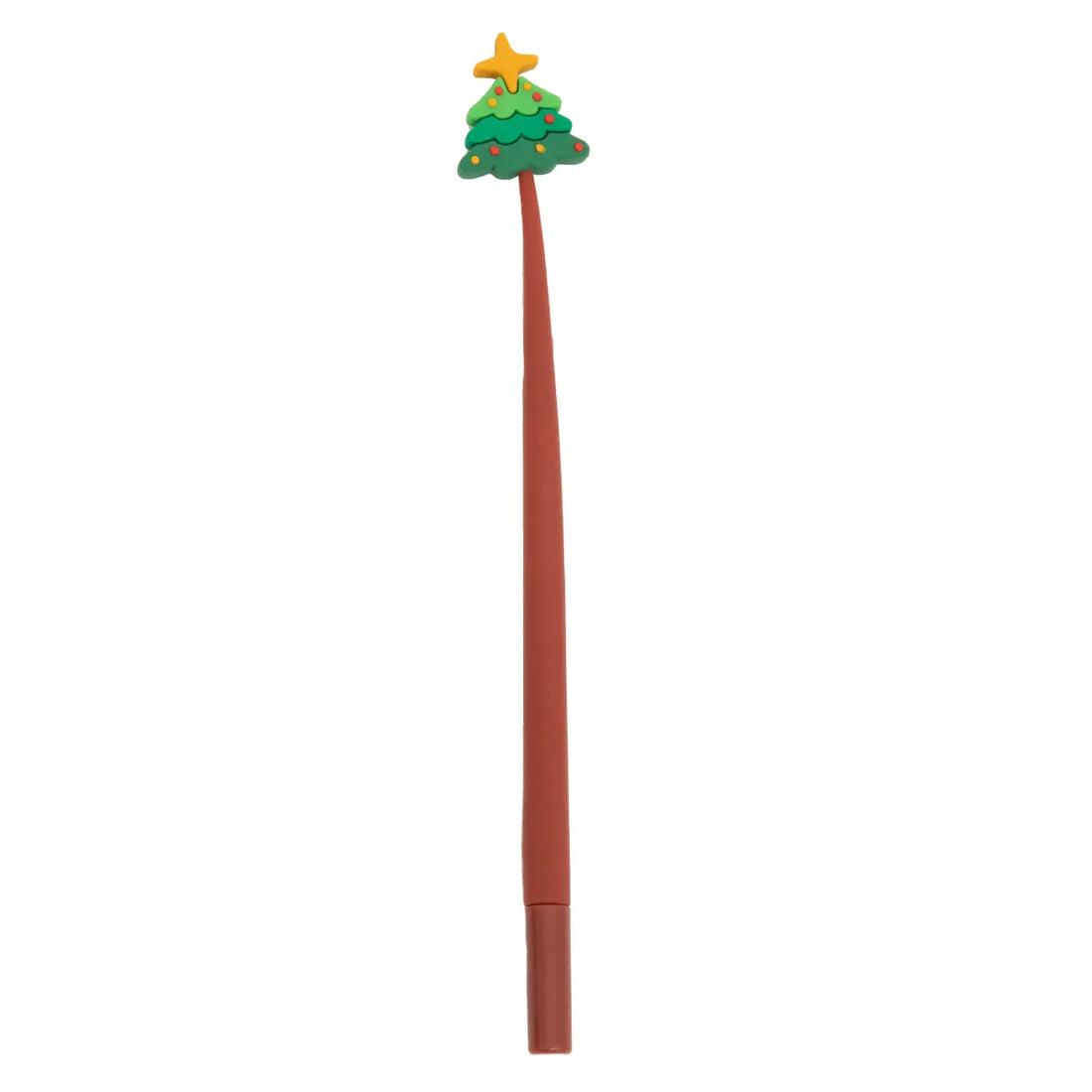 Flexible holiday pen with Christmas tree topper – Christmas Tree Flexible Pen by Funky Confetti