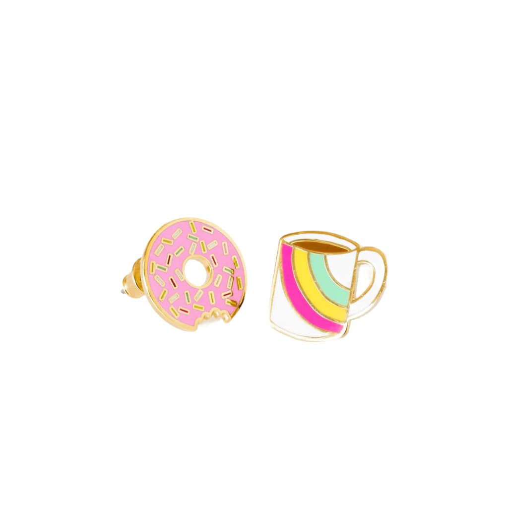 Coffee + Donut Earrings
