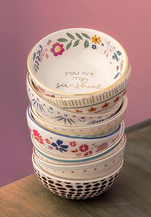 Colorful ring bowls jewelry holder dish in vibrant designs – Funky Confetti