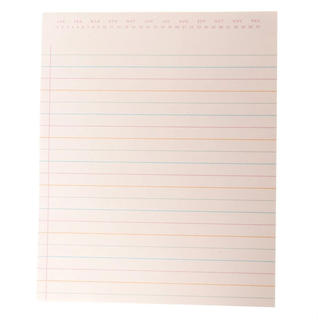 Colorful set of three desk notepads for planning, notes, and to-do lists by Funky Confetti