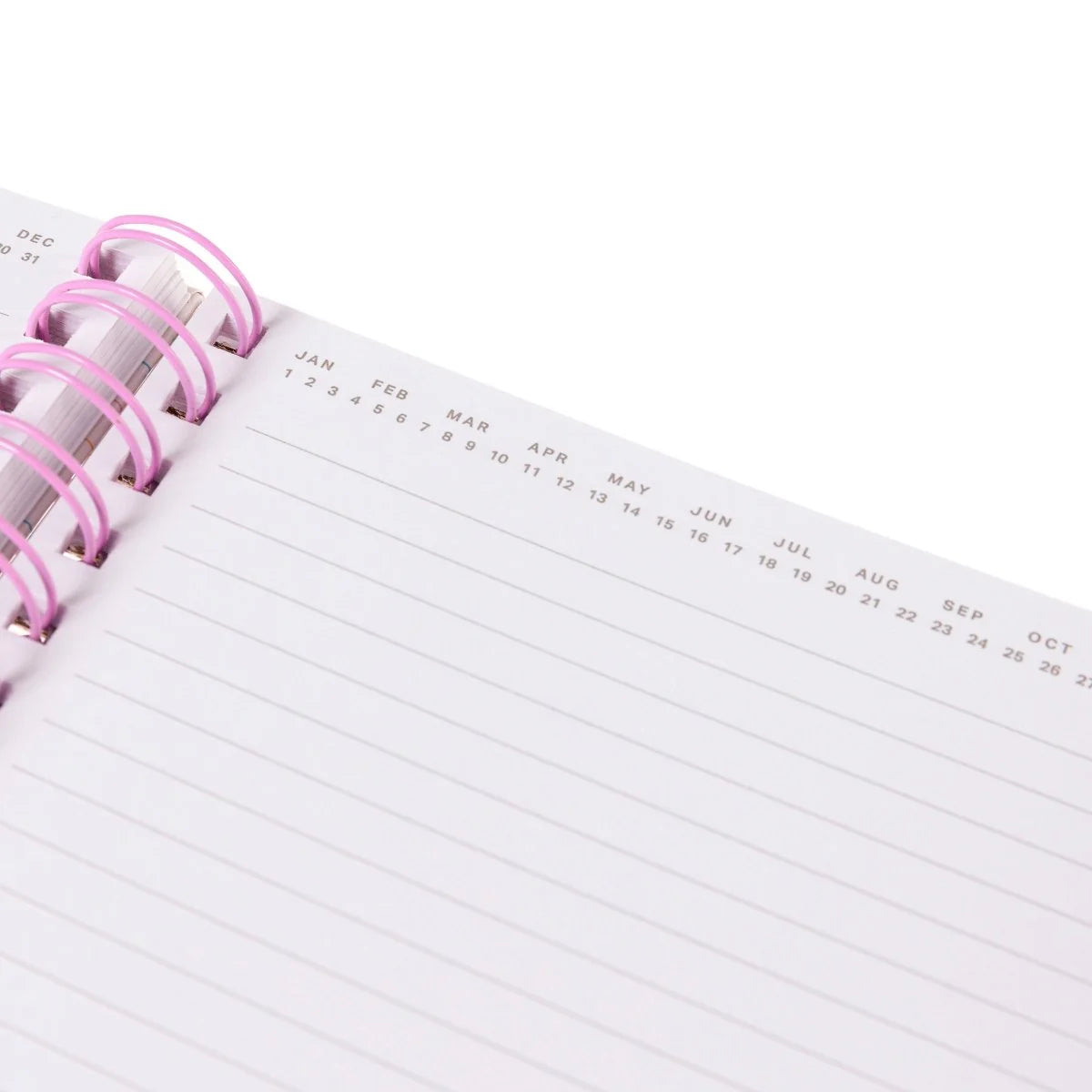 Colorful spiral hardcover journal with pastel lined cover and 160 lined pages from Funky Confetti