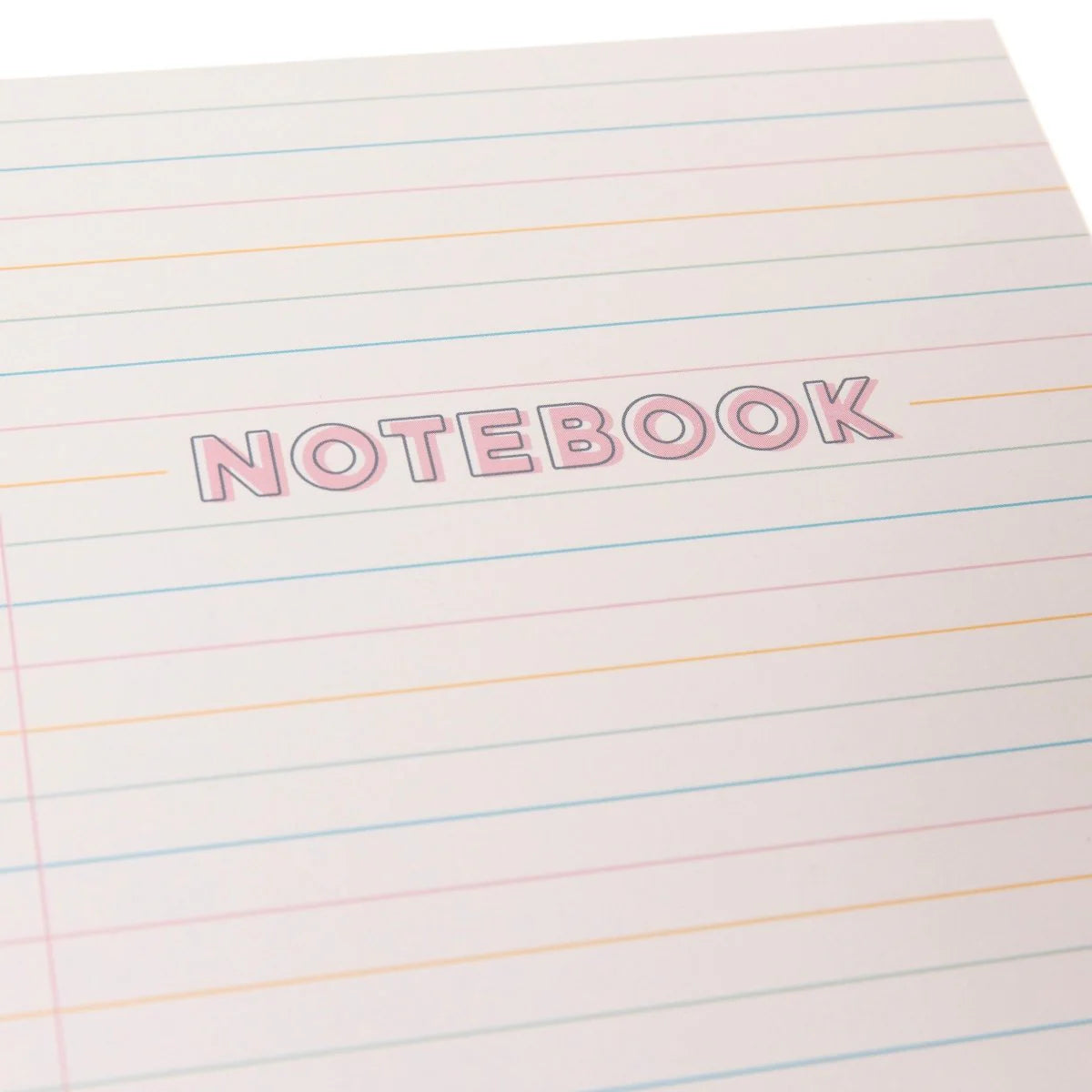 Colorful spiral hardcover journal with pastel lined cover and 160 lined pages from Funky Confetti