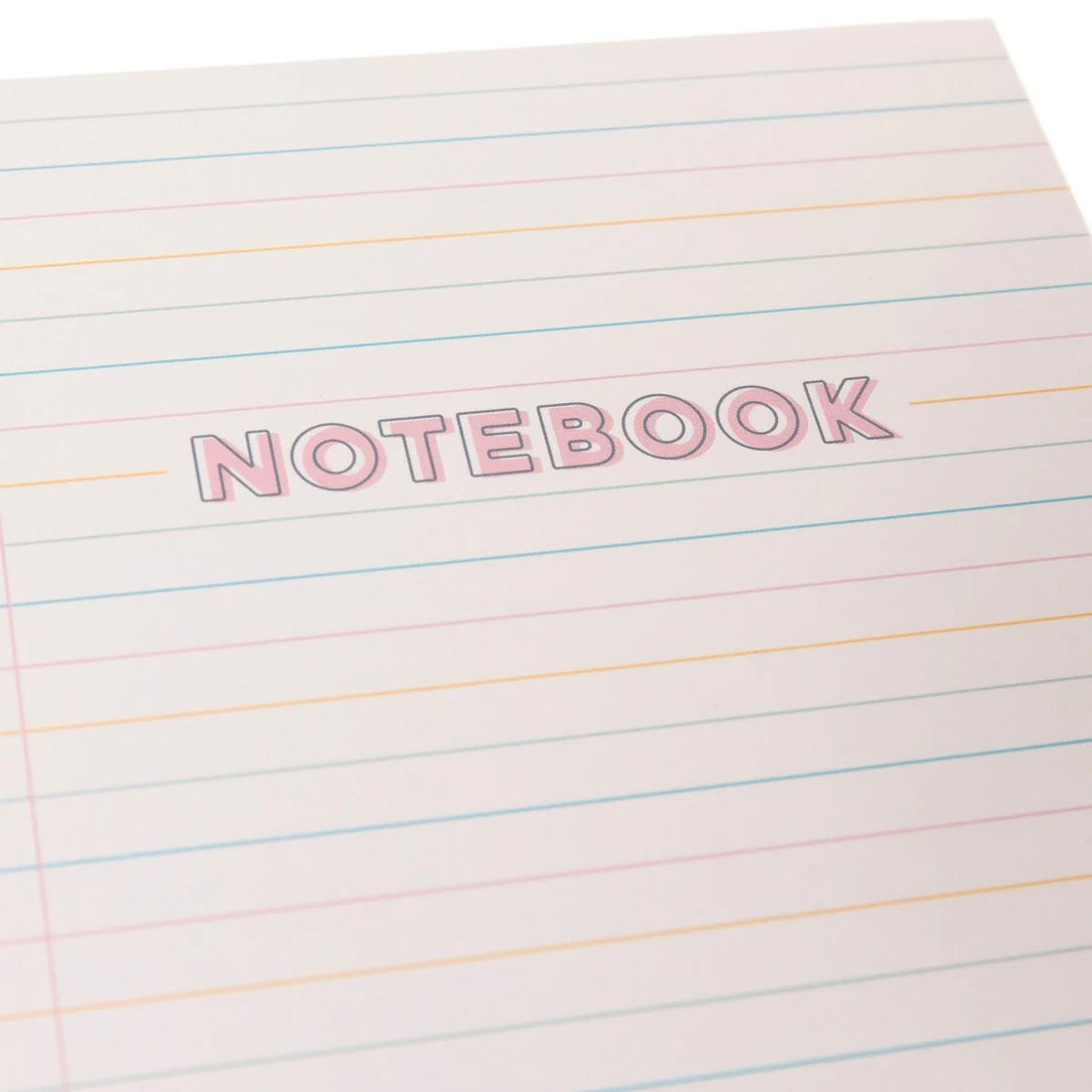 Colorful spiral hardcover journal with pastel lined cover and 160 lined pages from Funky Confetti