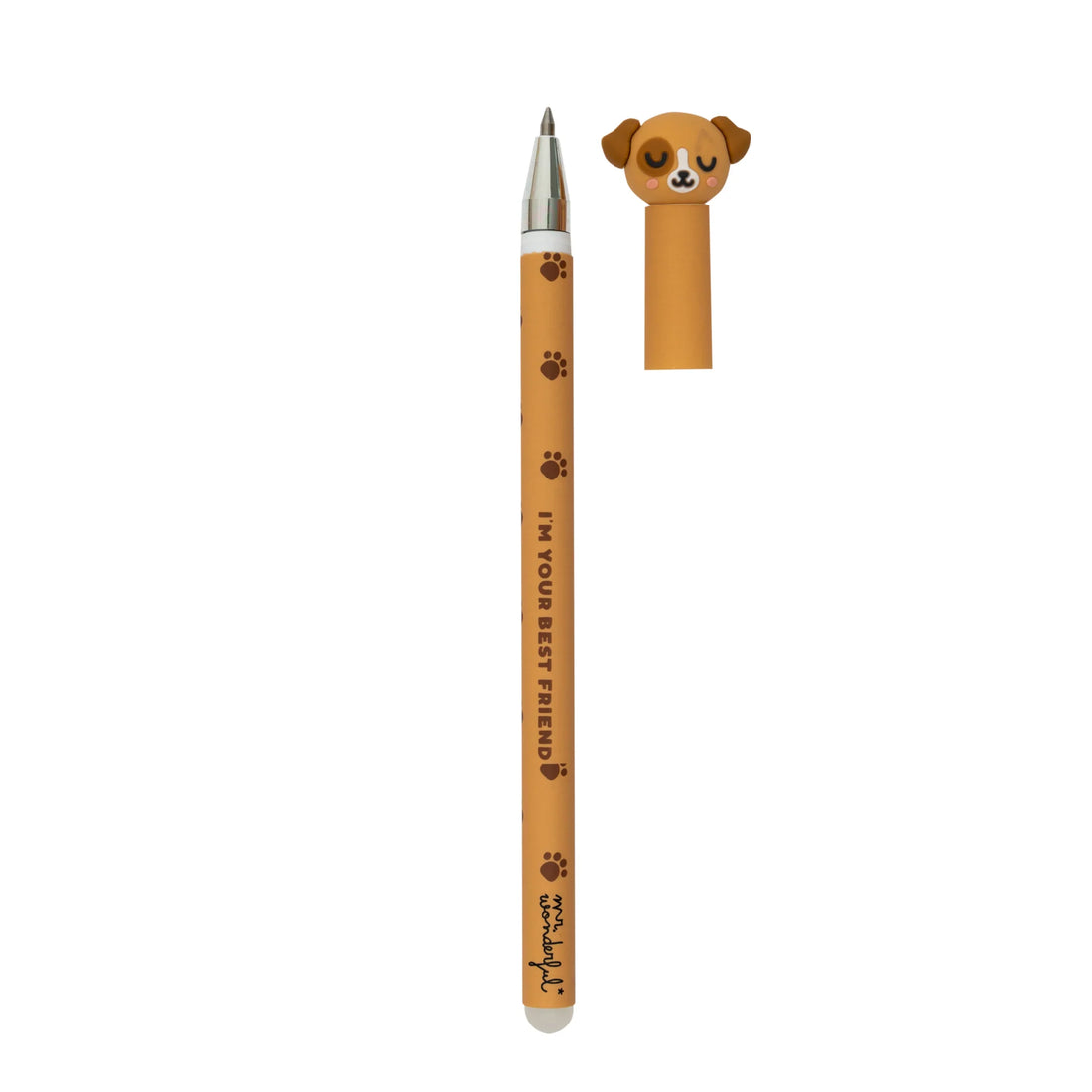 Dog erasable pen with topper and “I’m Your Best Friend” text – Funky Confetti