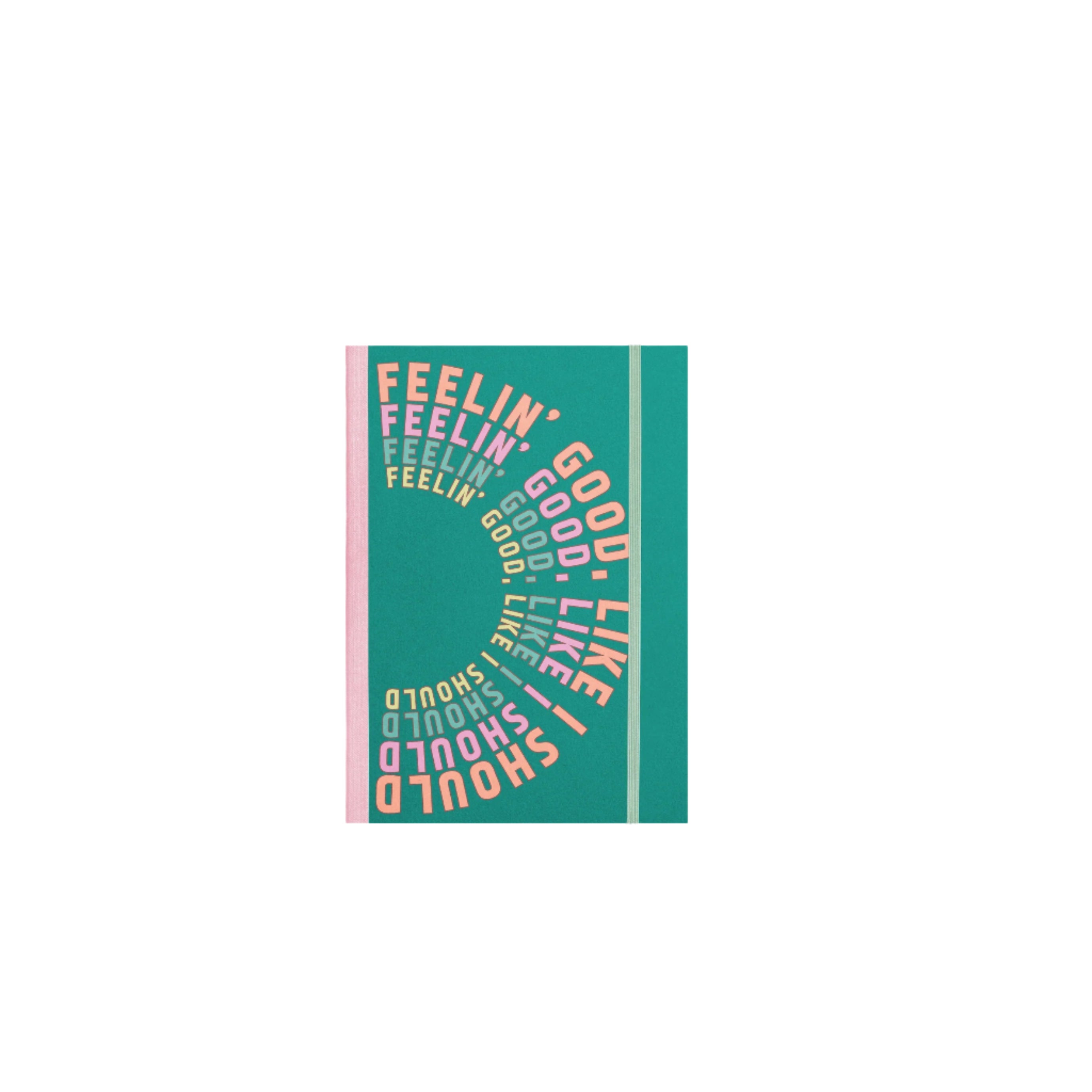 Feelin’ Good Perpetual Planner with colorful cover design and undated layouts from Funky Confetti