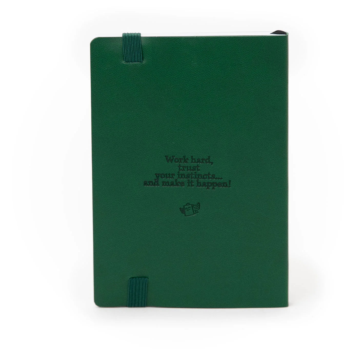 Green A6 2026 weekly pocket diary with PU cover and elastic band from Funky Confetti