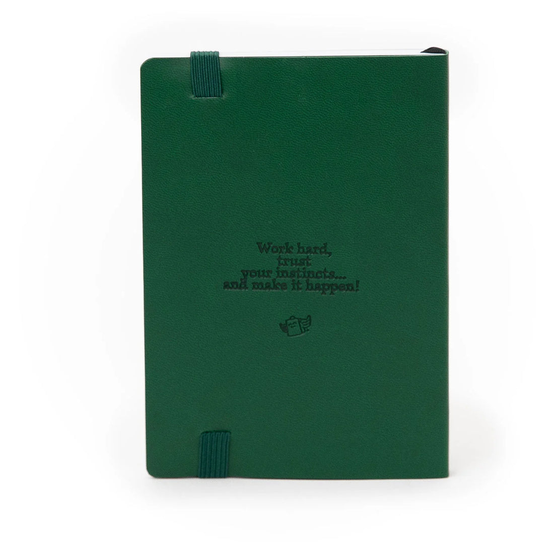 Green A6 2026 weekly pocket diary with PU cover and elastic band from Funky Confetti