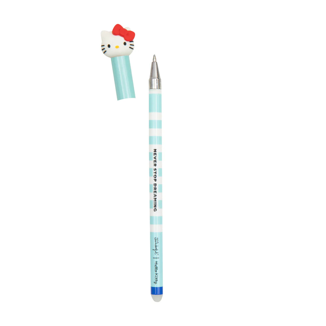 Hello Kitty erasable pen with blue ink and character topper – Funky Confetti