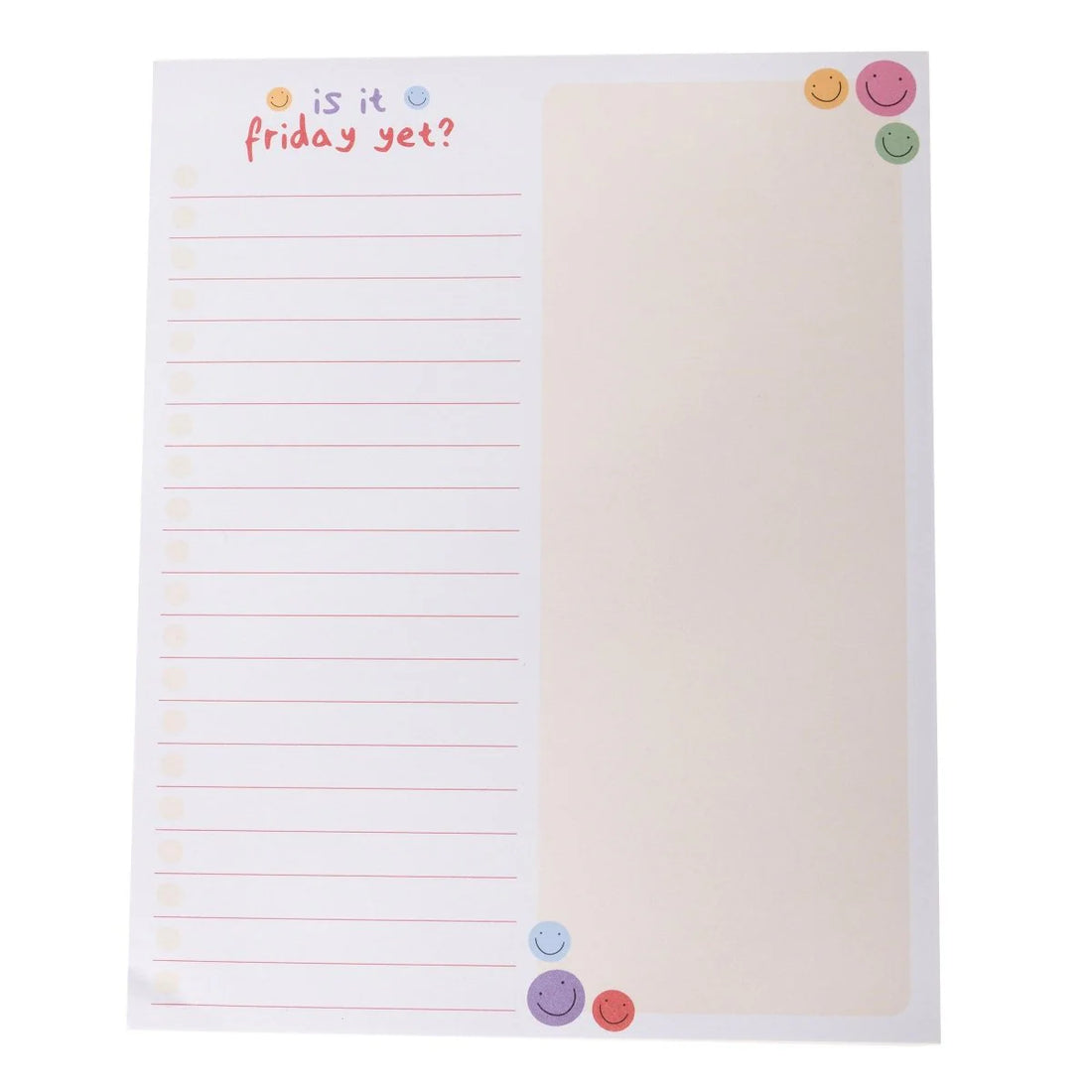I'm at Capacity set of three colorful notepads for planning, to-do lists, and notes by Funky Confetti