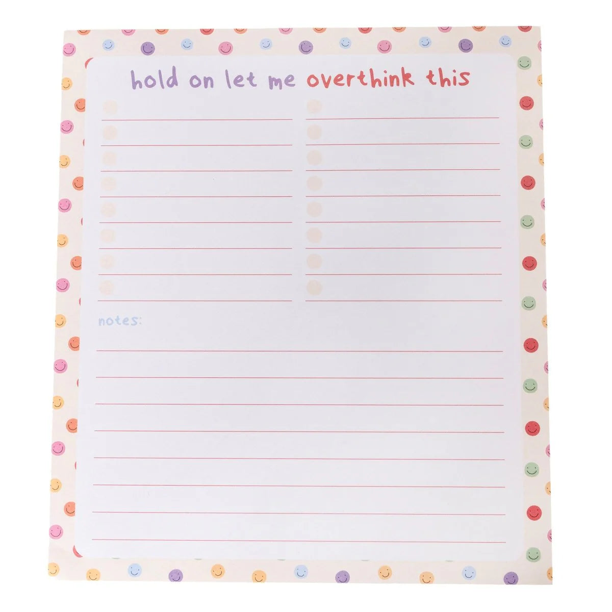 I'm at Capacity set of three colorful notepads for planning, to-do lists, and notes by Funky Confetti