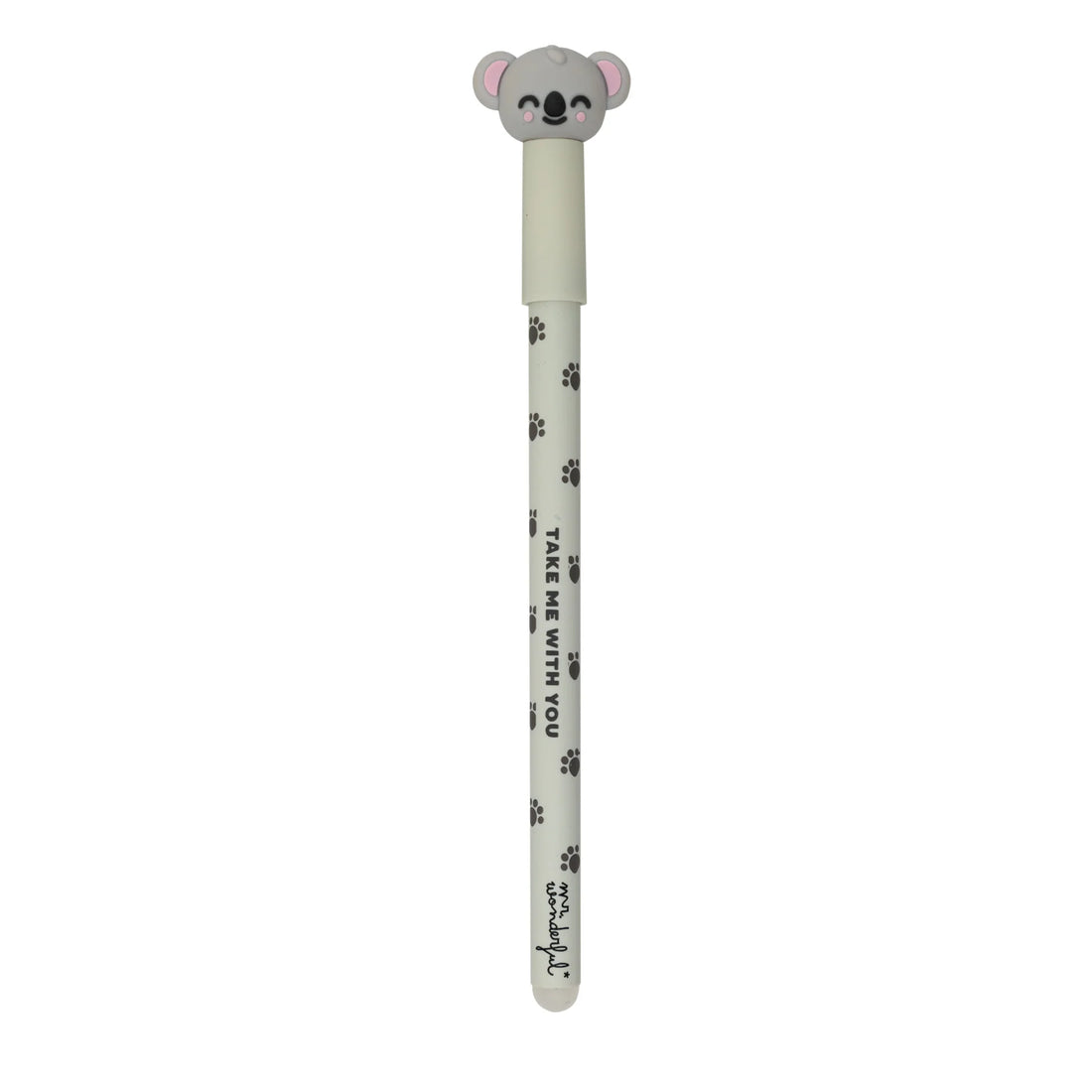 Koala erasable pen with topper and “Take Me With You” text – Funky Confetti