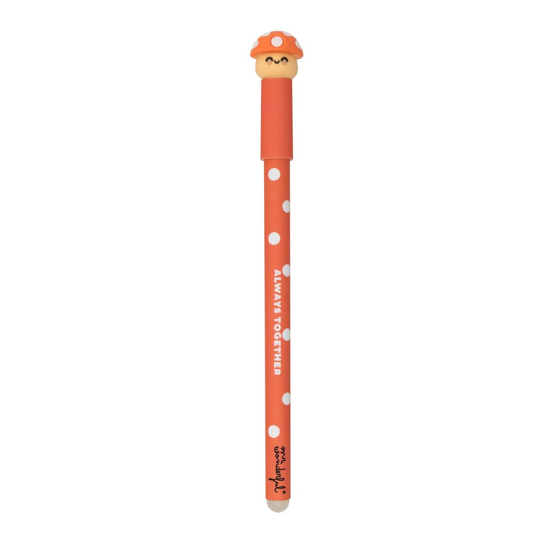 Mushroom erasable pen with topper and “Always Together” text – Funky Confetti