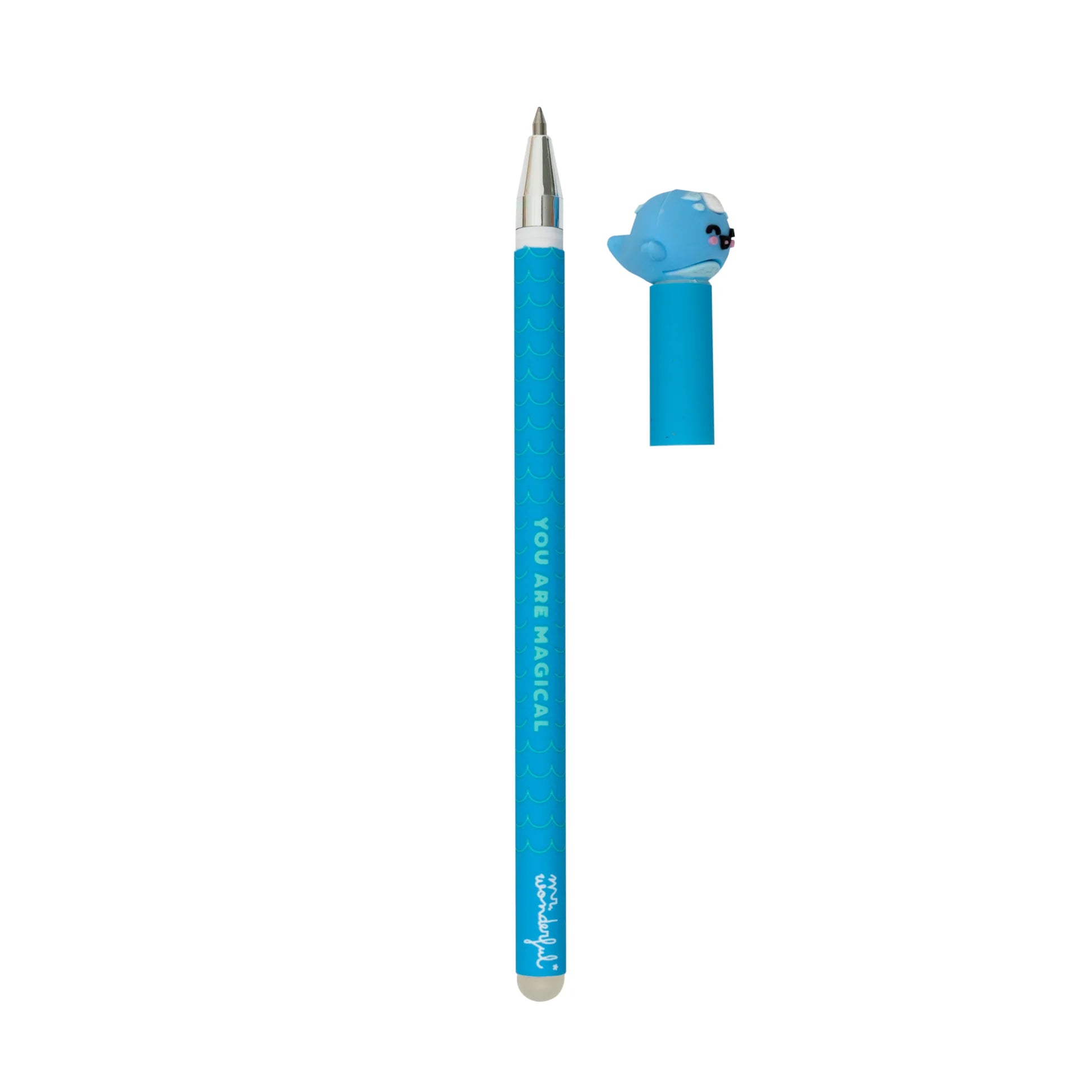 Narwhal erasable pen with topper and “You Are Magical” – Funky Confetti