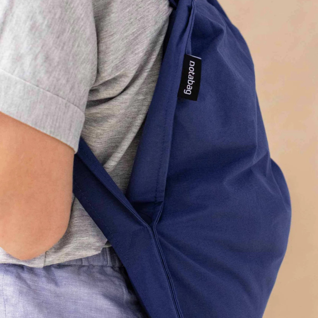 Navy Blue Notabag 2-in-1 bag and backpack from Funky Confetti