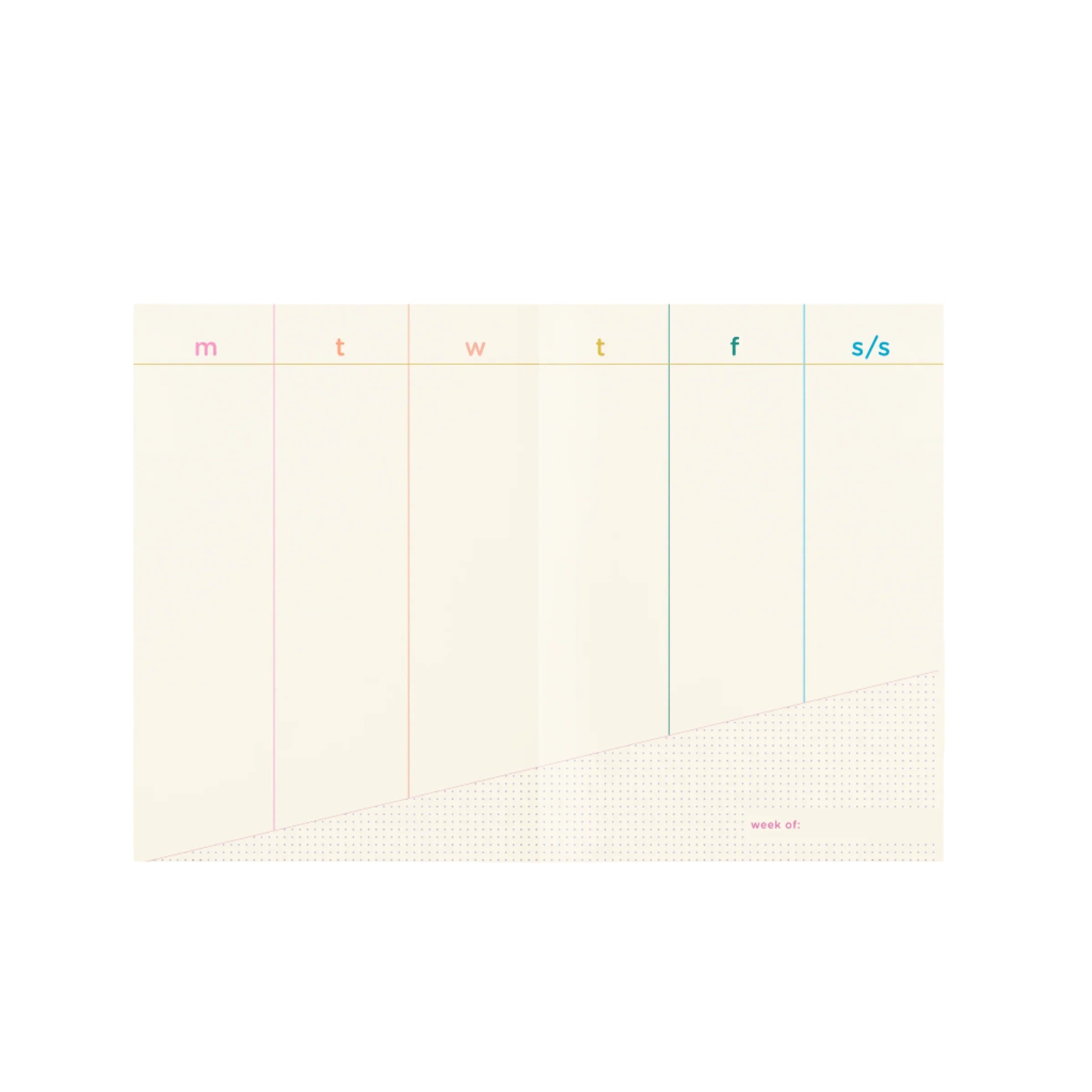 Perpetual Planner with colorful cover design and undated layouts from Funky Confetti