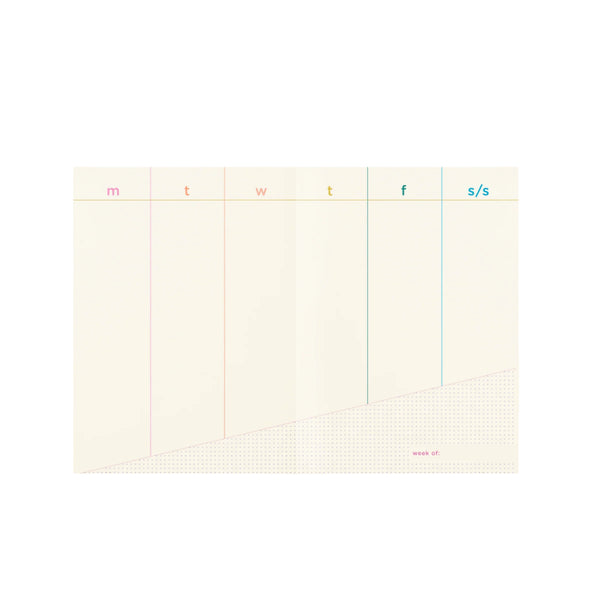Perpetual Planner with colorful cover design and undated layouts from Funky Confetti