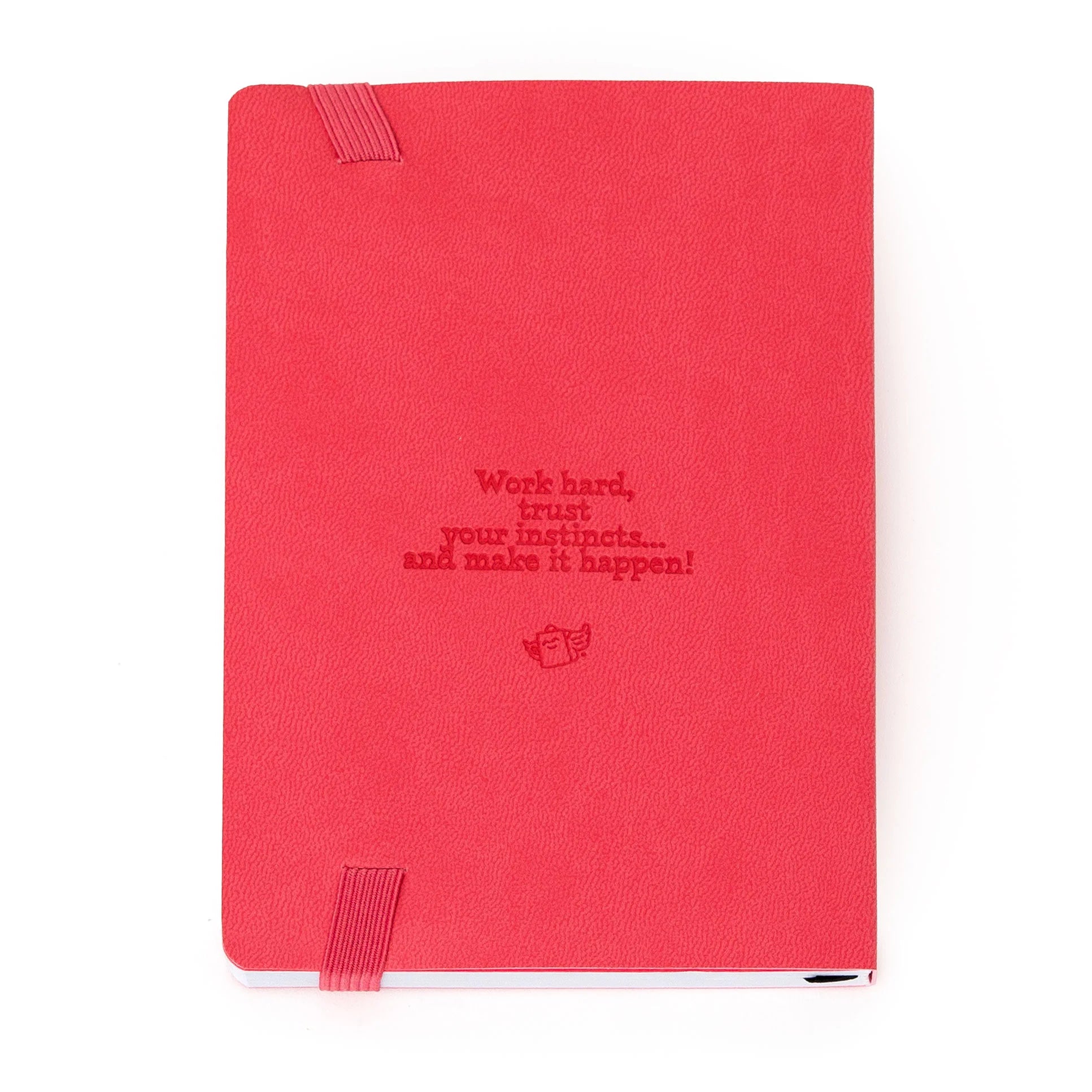 Pink A6 2026 weekly pocket diary with PU cover and elastic band from Funky Confetti