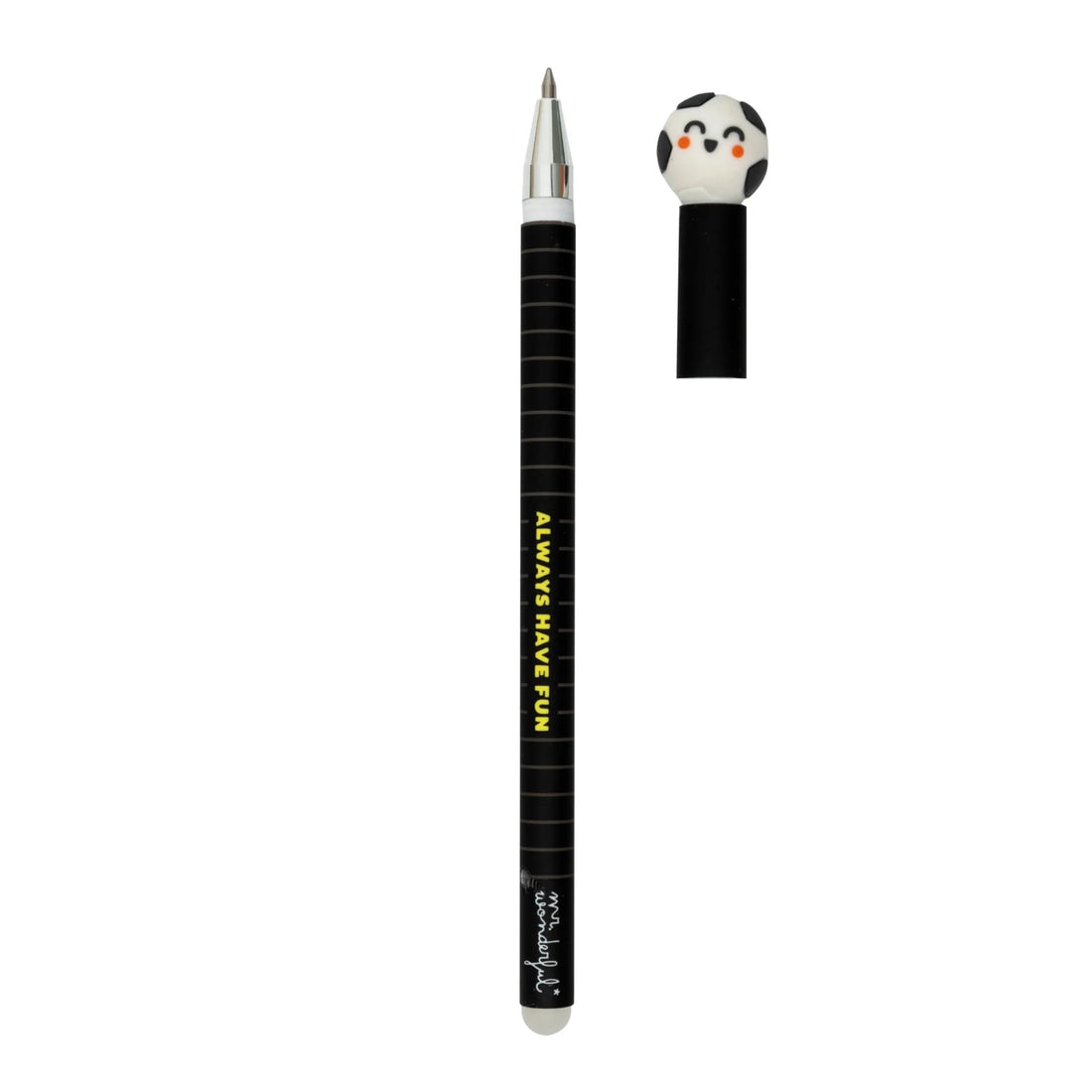 Soccer ball erasable pen with topper and “Always Have Fun” text – Funky Confetti