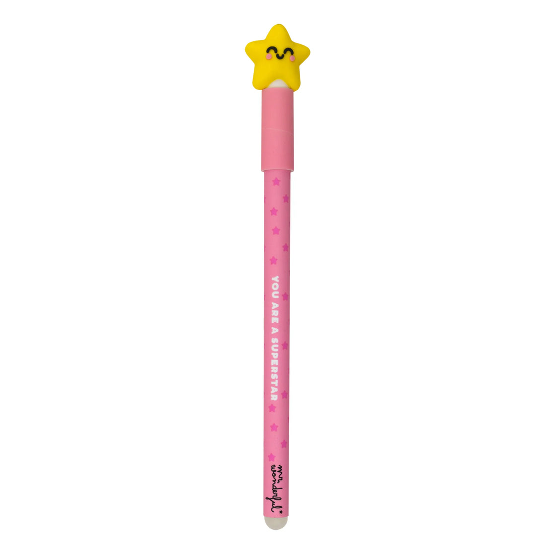 Star erasable pen with topper and “You Are A Superstar” text – Funky Confetti