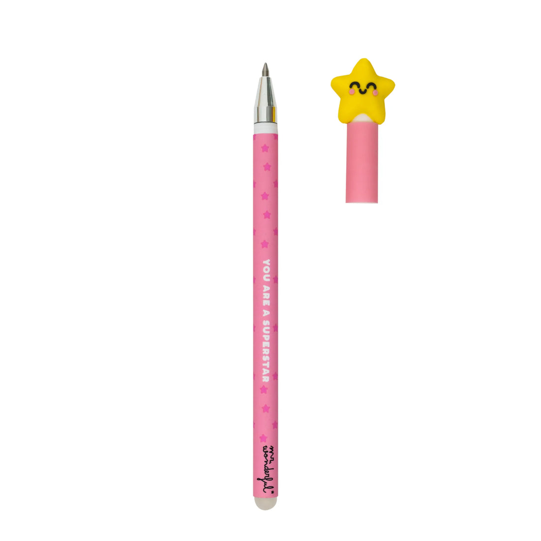 Star erasable pen with topper and “You Are A Superstar” text – Funky Confetti