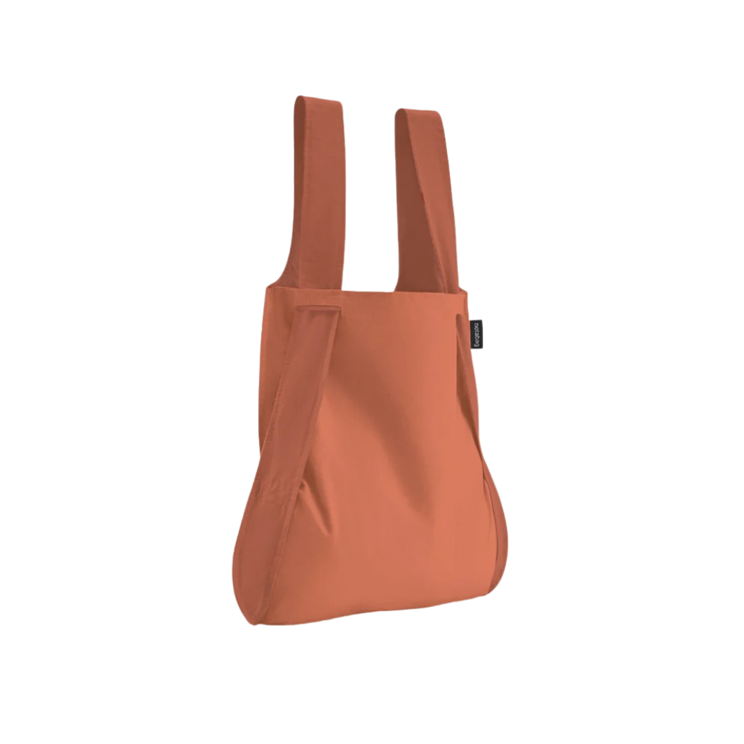 erracotta Notabag 2-in-1 bag and backpack from Funky Confetti