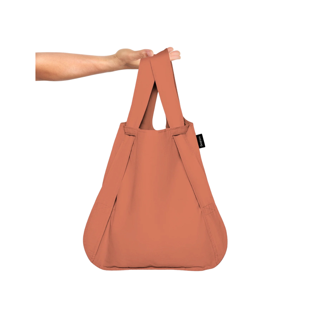 erracotta Notabag 2-in-1 bag and backpack from Funky Confetti