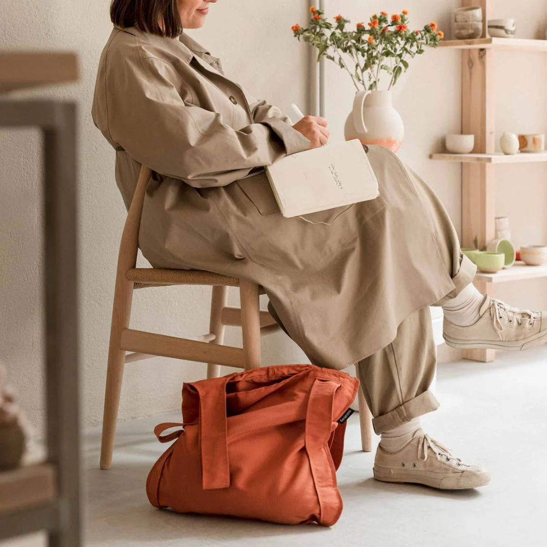 erracotta Notabag 2-in-1 bag and backpack from Funky Confetti