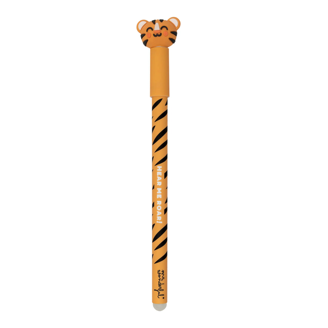 Tiger erasable pen with topper and “Hear Me Roar” quote – Funky Confetti